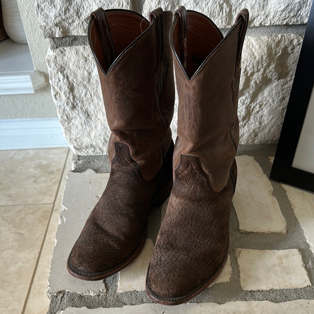 Brown Leather Cowboy Boots